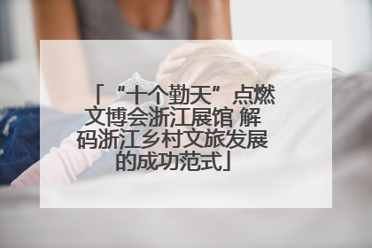 “十个勤天”点燃文博会浙江展馆 解码浙江乡村文旅发展的成功范式