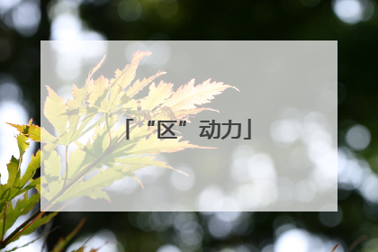 “区”动力