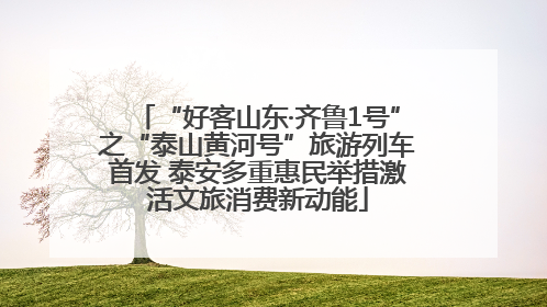 “好客山东·齐鲁1号”之“泰山黄河号”旅游列车首发 泰安多重惠民举措激活文旅消费新动能