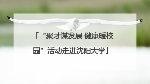 “聚才谋发展 健康暖校园”活动走进沈阳大学