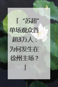 “苏超”单场观众首超3万人：为何发生在徐州主场？