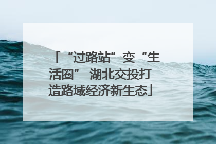 “过路站”变“生活圈” 湖北交投打造路域经济新生态