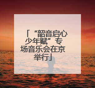 “韶音启心 少年赋”专场音乐会在京举行