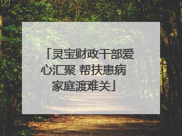 灵宝财政干部爱心汇聚 帮扶患病家庭渡难关