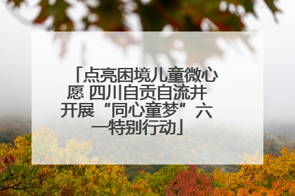 点亮困境儿童微心愿 四川自贡自流井开展“同心童梦”六一特别行动