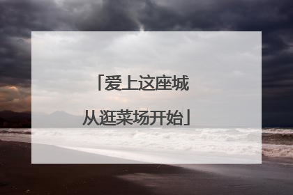 爱上这座城 从逛菜场开始