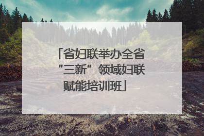 省妇联举办全省“三新”领域妇联赋能培训班
