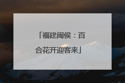 福建闽侯：百合花开迎客来