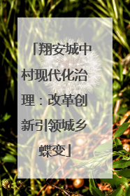翔安城中村现代化治理：改革创新引领城乡蝶变