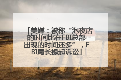 美媒：被称“泡夜店的时间比在FBI总部出现的时间还多”，FBI局长提起诉讼
