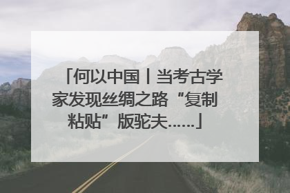 何以中国丨当考古学家发现丝绸之路“复制粘贴”版驼夫……