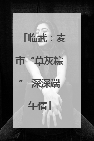 临武：麦市“草灰粽” 深深端午情