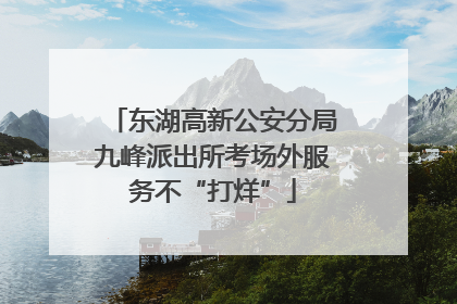 东湖高新公安分局九峰派出所考场外服务不“打烊”