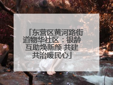 东营区黄河路街道物华社区：银龄互助焕新颜 共建共治暖民心