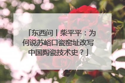东西问丨柴平平：为何说苏峪口瓷窑址改写中国陶瓷技术史？