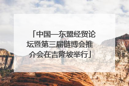 中国—东盟经贸论坛暨第三届链博会推介会在吉隆坡举行