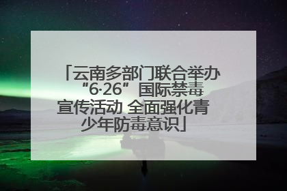 云南多部门联合举办“6·26”国际禁毒宣传活动 全面强化青少年防毒意识