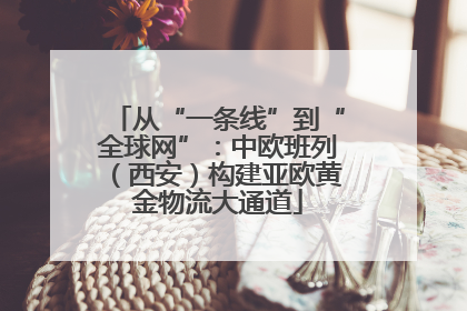 从“一条线”到“全球网”：中欧班列（西安）构建亚欧黄金物流大通道