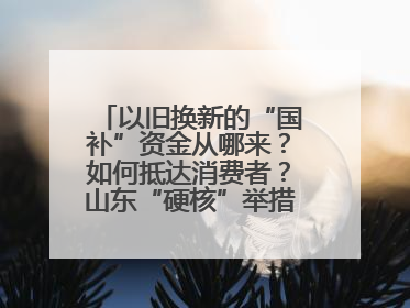 以旧换新的“国补”资金从哪来？如何抵达消费者？山东“硬核”举措有这些→
