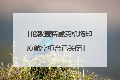 伦敦盖特威克机场印度航空柜台已关闭