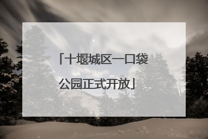 十堰城区一口袋公园正式开放