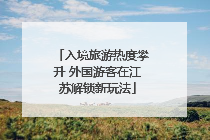 入境旅游热度攀升 外国游客在江苏解锁新玩法
