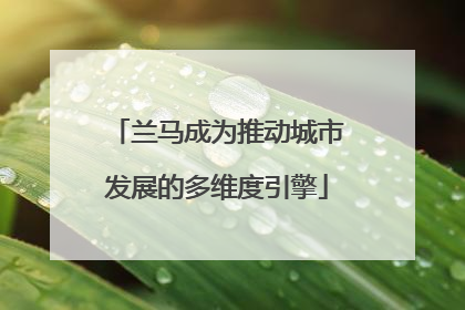兰马成为推动城市发展的多维度引擎