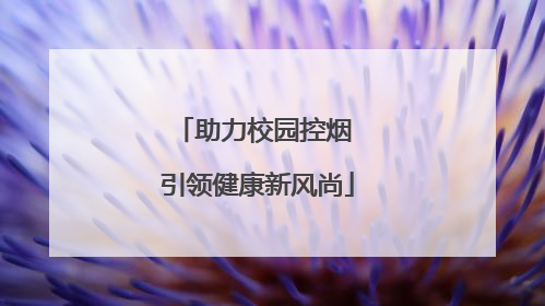 助力校园控烟 引领健康新风尚