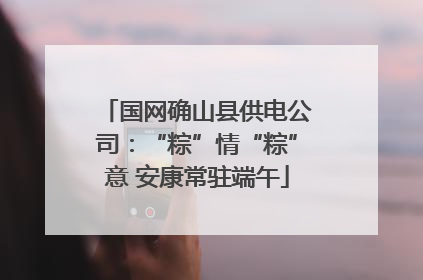 国网确山县供电公司：“粽”情“粽”意 安康常驻端午