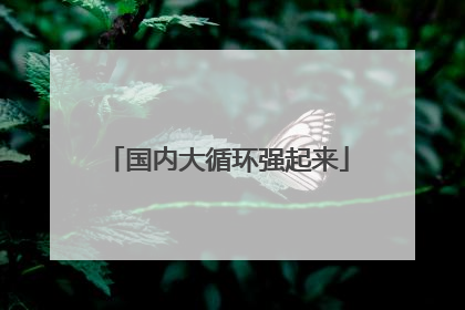 国内大循环强起来