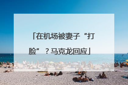 在机场被妻子“打脸”？马克龙回应
