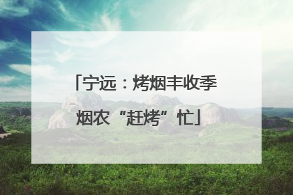 宁远：烤烟丰收季 烟农“赶烤”忙