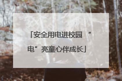 安全用电进校园 “电”亮童心伴成长