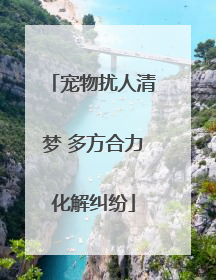 宠物扰人清梦 多方合力化解纠纷