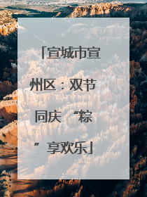 宣城市宣州区：双节同庆 “粽”享欢乐