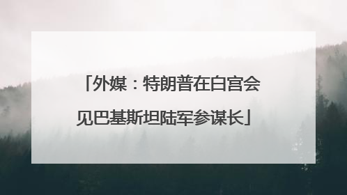 外媒：特朗普在白宫会见巴基斯坦陆军参谋长