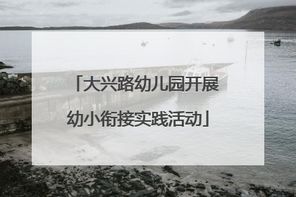 大兴路幼儿园开展幼小衔接实践活动