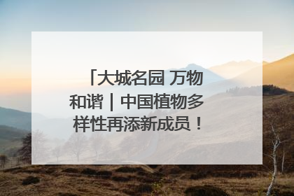 大城名园 万物和谐｜中国植物多样性再添新成员！它只在西藏墨脱