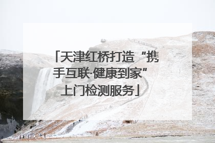 天津红桥打造“携手互联·健康到家”上门检测服务