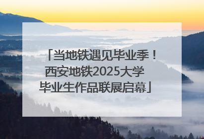 当地铁遇见毕业季！西安地铁2025大学毕业生作品联展启幕