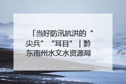 当好防汛抗洪的“尖兵”“耳目”｜黔东南州水文水资源局全员出动为此轮强降雨做好测报工作
