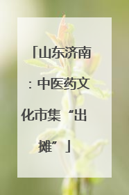 山东济南：中医药文化市集“出摊”