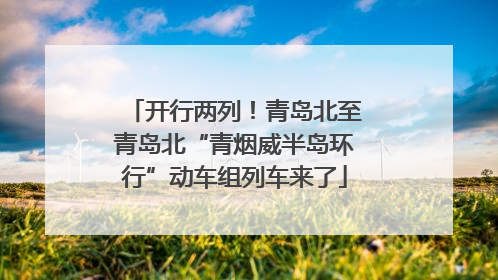 开行两列！青岛北至青岛北“青烟威半岛环行”动车组列车来了