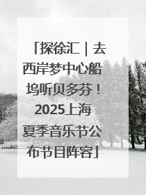 探徐汇｜去西岸梦中心船坞听贝多芬！2025上海夏季音乐节公布节目阵容