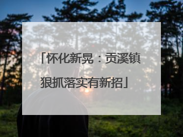 怀化新晃：贡溪镇狠抓落实有新招