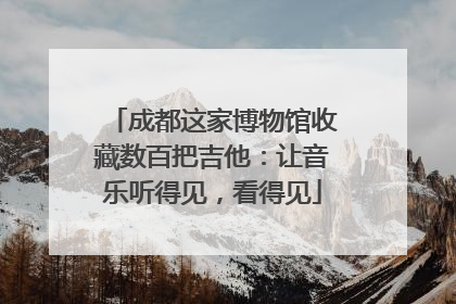 成都这家博物馆收藏数百把吉他：让音乐听得见，看得见