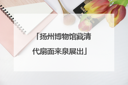 扬州博物馆藏清代扇面来泉展出