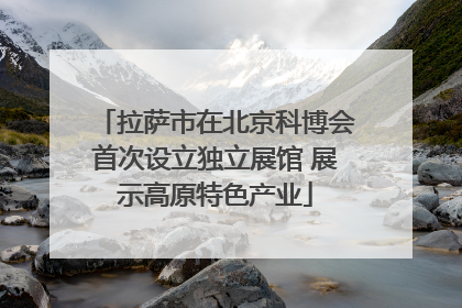 拉萨市在北京科博会首次设立独立展馆 展示高原特色产业