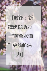 时评：新线建设助力“黄金水道”更添新活力