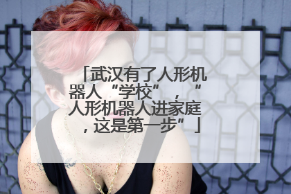 武汉有了人形机器人“学校”，“人形机器人进家庭，这是第一步”